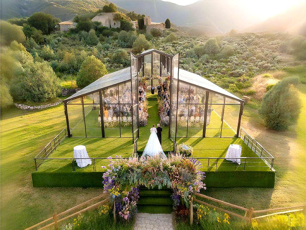 Large Metal Glass Greenhouse For Wedding Ysgh 178